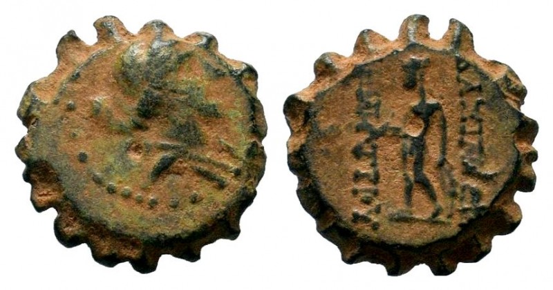Seleukid Kings, Demetrios I. 162-150 BC.AE bronze

Weight: 2,38 gr
Diameter: 14,...