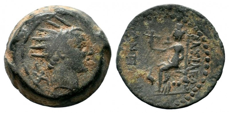 Seleukid Kingdom. Seleukeia. Antiochos IV Epiphanes AD 38-72.AE bronze

Weight: ...