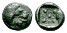 Miletos AR Obol. Late 6th-early 5th century BC.

Weight: 1,05 gr
Diameter: 9,40 mm