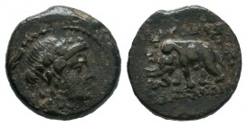 Seleukid Kingdom. Antiochos III. 223-187 B.C. AE

Weight: 3,17 gr
Diameter: 13,80 mm