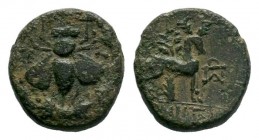 Ionia. Ephesos , magistrate circa 200 BC.

Weight: 4,08 gr
Diameter: 17,00 mm