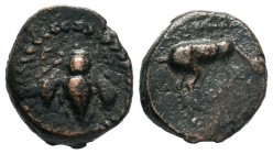 Ionia. Ephesos circa 200 BC. Bronze Æ

Weight: 4,84 gr
Diameter: 17,00 mm