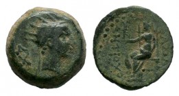 Seleukid Kingdom. Seleukeia. Antiochos IV Epiphanes AD 38-72. Bronze Æ

Weight: 3,96 gr
Diameter: 15,00 mm