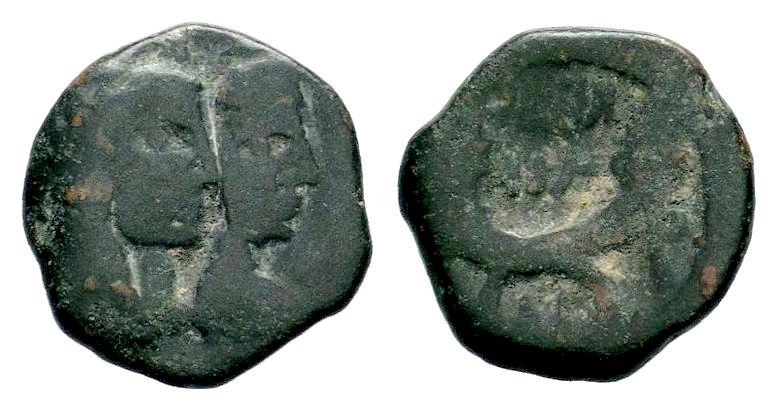 Nabataea, Aretas IV with Shaqilat Æ16. Petra, circa 9 BC-AD 40.

Weight: 3,25 gr...