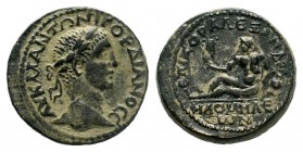 PHRYGIA. Philomelion. Gordian III (238-244). Ae. Obv: AV K M ANTΩ ΓOPΔIANOC.
Laureate head right.
Rev: ΦIΛΟMHΛEΩΝ.

Weight: 12,19 gr
Diameter: 26,00 m...