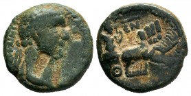 Trajan Ӕ22 of Balanea-Claudia Leucas, Syria. Dated year EN = 55, AD 101-102 or AD 107-108.

Weight: 7,68 gr
Diameter: 21,25mm