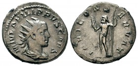 Philippus I (244-249 AD). AR Antoninianus

Weight: 4,19 gr
Diameter: 22,00 mm