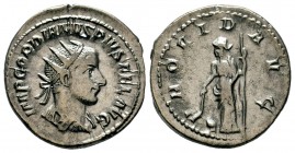Gordian III AR Antoninianus. Rome, AD 241-243.

Weight: 4,38 gr
Diameter: 23,00 mm