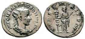 Gordian III AR Antoninianus. Rome, AD 241-243.

Weight: 4,04 gr
Diameter: 23,00 mm