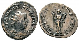 Gordian III AR Antoninianus. Rome, AD 241-243.

Weight: 4,59 gr
Diameter: 23,50 mm