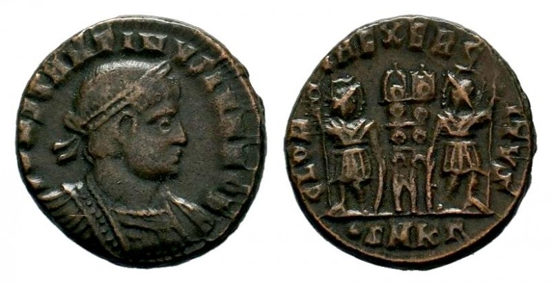 Constantine II AE Nummus. Rome. AD 318-319.

Weight: 2,65 gr
Diameter: 16,00 ...