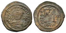 Justinian I. AE Follis , 527-565

Weight: 20,75 gr
Diameter: 40,50 mm