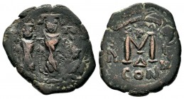 ARAB-BYZANTINE, Rashidun Caliphate, AE fals, c. 637-643.

Weight: 5,19 gr
Diameter: 23,50 mm