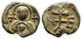 Byzantine Lead Seals. 9th -14th AD.

Weight: 4,92 gr
Diameter: 15,50 mm