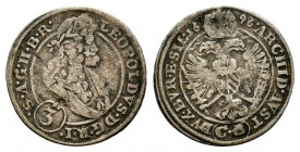 German, Leopold I (1657-1705). AR

Weight: 1,55 gr
Diameter: 21,00 mm