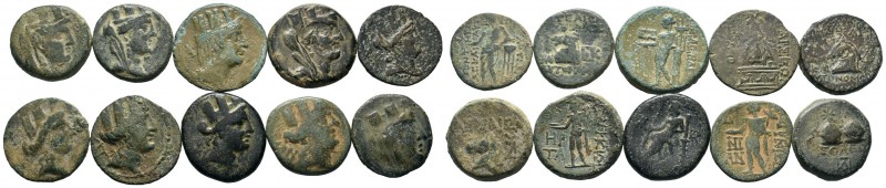 Lot of ca. 10 Greek coins / SOLD AS SEEN, NO RETURN!