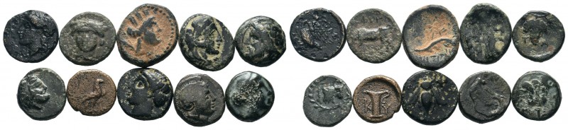 Lot of ca. 10 Greek coins / SOLD AS SEEN, NO RETURN!