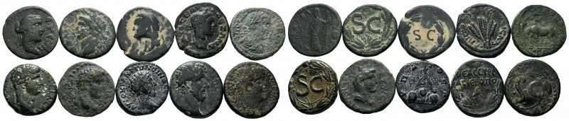 Lot of ca. 10 Roman Provincial coins / SOLD AS SEEN, NO RETURN!