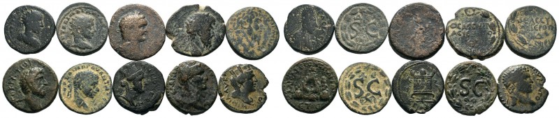 Lot of ca. 10 Roman Provincial coins / SOLD AS SEEN, NO RETURN!