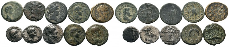 Lot of ca. 10 Roman Provincial coins / SOLD AS SEEN, NO RETURN!