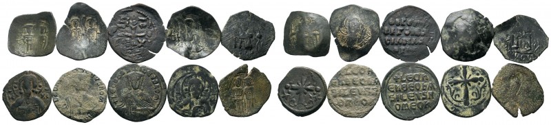 Lot of ca. 10 Byzantine coins / SOLD AS SEEN, NO RETURN!