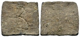 Lead Drachmae weight, 1st century BC-2nd century AD.

Weight: 44,51 gr
Diameter: 45,00 mm