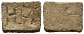 Lead Drachmae weight, 1st century BC-2nd century AD.

Weight: 11,19 gr
Diameter: 20,00 mm