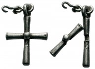 Byzantine Wearable Solid Siıver Cross , circa 9th - 12th Century AD.

Weight: 13,47 gr
Diameter: 44,00 mm