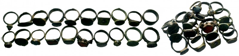 Lot of 20 Byzantine Rings