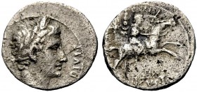 RÖMISCHE MÜNZEN
KAISERZEIT.  Augustus, 27 v. Chr. -14 n. Chr. Denar, 8-7 v. Chr. Lugdunum. Für Caius Caesar. Kopf des Augustus mit L. n. r. (AVGVSTVS...