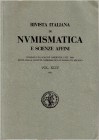 NUMISMATISCHE LITERATUR
ZEITSCHRIFTEN.  RIVISTA ITALIANA DI NUMISMATICA E SCIENZE AFFINI. Vol. 94, 1992. 384 S., Abb. im Text. Broschiert. II