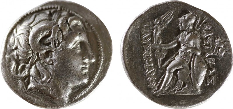 KINGS OF THRACE (Macedonian). Lysimachos (305-281 BC). Tetradrachm. Amphipolis.
...