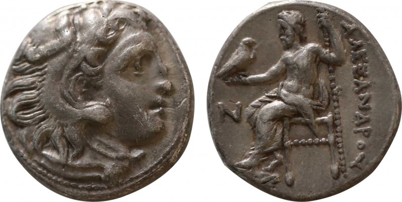 KINGS OF MACEDON. Alexander III 'the Great' (336-323 BC). Drachm. Kolophon.
Obv:...