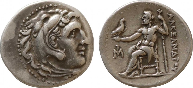 KINGS OF MACEDON. Alexander III 'the Great' (336-323 BC). Drachm. Miletos.
Obv: ...