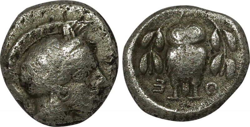 ATTICA. Athens. Hemidrachm (Circa 454-404 BC). Obv: Helmeted head of Athena righ...