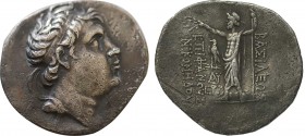 KINGS OF BITHYNIA. Nikomedes II Epiphanes (149-127 BC). Tetradrachm.
Obv: Diademed head of Nikomedes II right.
Rev: BAΣIΛEΩΣ EΠIΦANOYΣ NIKOMHΔOY.
Z...