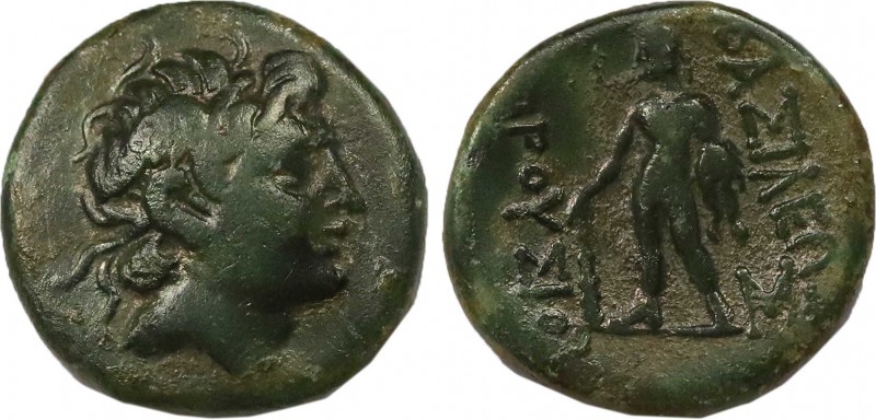 KINGS OF BITHYNIA. Prusias II Cynegos (182-149 BC). Ae.
Obv: Head right, wearing...