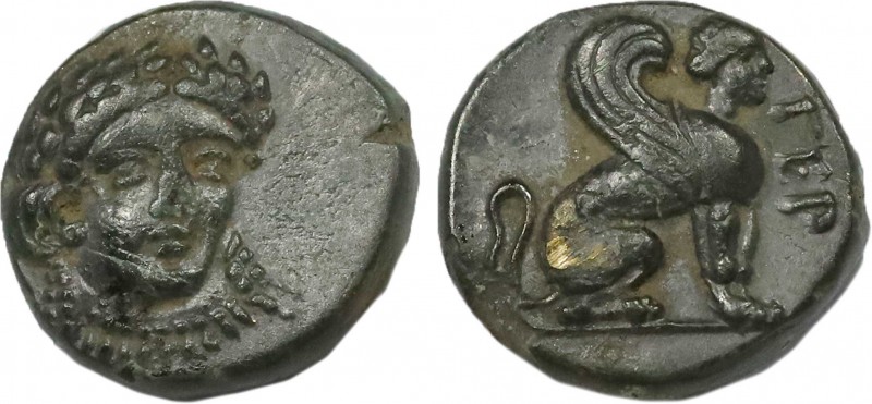 TROAS. Gergis. Ae (4th century BC).
Obv: Laureate head of Sibyl Herophile facing...