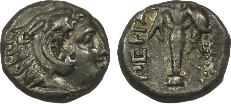 MYSIA. Pergamon. Diobol (Circa 310-282 BC).
Obv: Head of Herakles right, wearing...