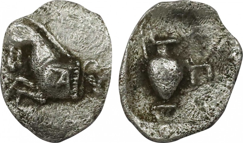MYSIA. Proconnesos. Obol (Circa 400-280 BC). Obv: Forepart of horse left; grape ...