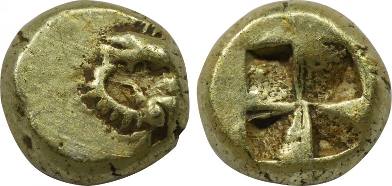 IONIA. Phokaia. EL HemiHekte (Circa 521-478 BC).
Obv: Two seals, belly-to-belly,...