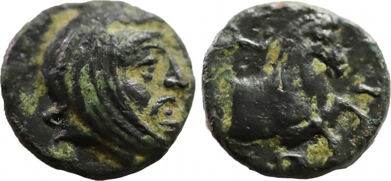 ACHAEMENID EMPIRE. Spithridates, Satrap of Lydia and Ionia (334 BC). Ae.
Obv: He...