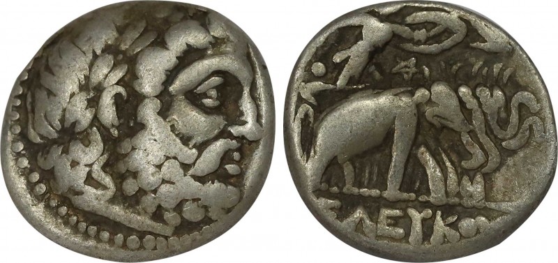 SELEUKID KINGDOM. Seleukos I Nikator (312-281 BC). Drachm.
Obv: Laureate head of...