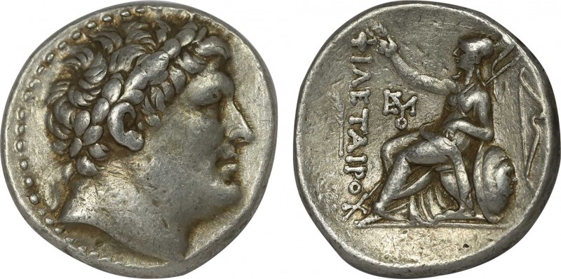 KINGS OF PERGAMON. Attalos I (241-197 BC). Tetradrachm.
Obv: Laureate head of Ph...