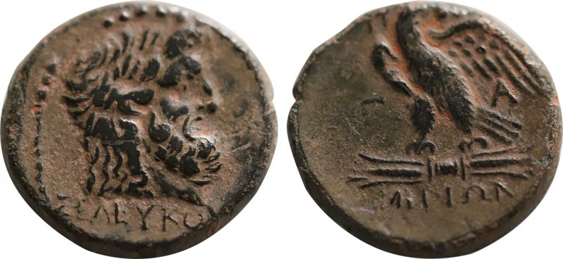 MYSIA. Pergamon. Ae (Circa 200-133 BC). Seleukos, magistrate.
Obv: ΣEΛEVKOV.
Lau...