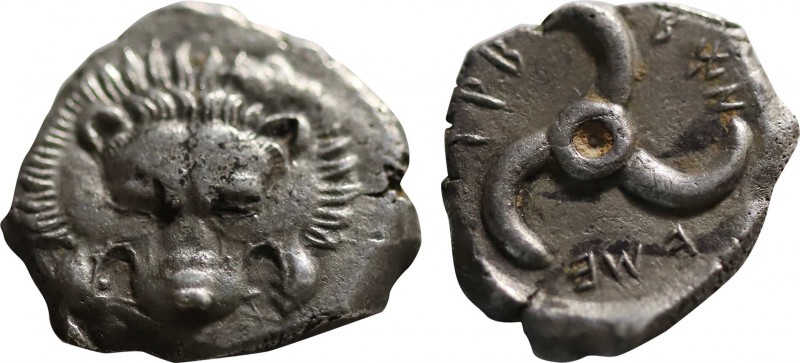 DYNASTS OF LYCIA. Trbbenimi (Circa 390-370 BC). Tetrobol. Uncertain mint.
Obv: F...