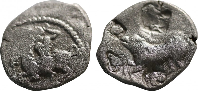 PAMPHYLIA. Aspendos. Drachm (Circa 420-360 BC).
Obv: Warrior, hurling spear, on ...