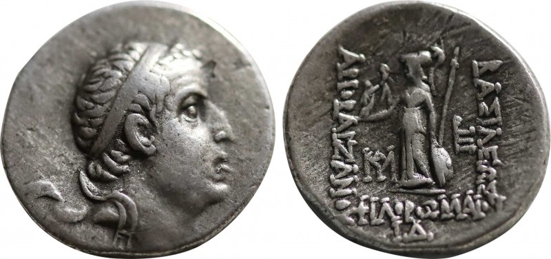 KINGS OF CAPPADOCIA. Ariobarzanes I Philoromaios (96-63 BC). Drachm. Mint A (Eus...