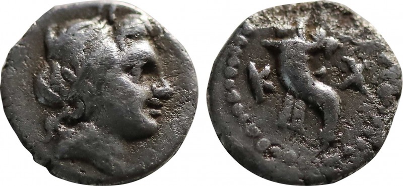 CARIA. Kaunos. Obol (Circa 309-189 BC).
Obv: Diademed head of Alexander III of M...