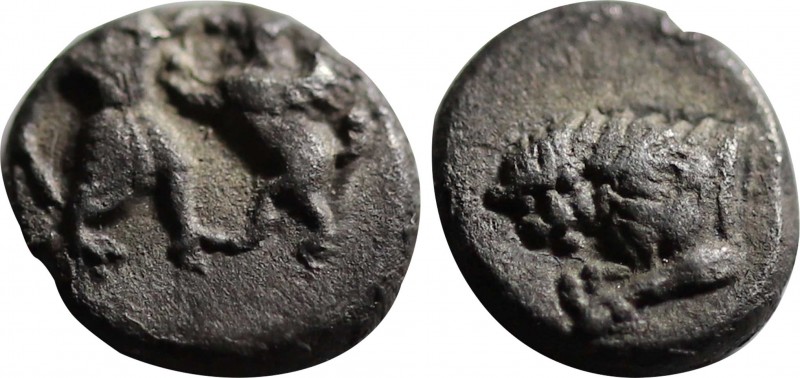 SAMARIA, “Middle Levantine” Series. (Circa 375-333 BC). AR Hemiobol. Persian kin...
